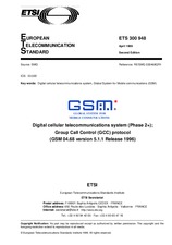 Die Norm ETSI ETS 300948-ed.2 28.4.1999 Ansicht