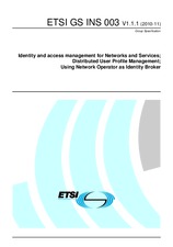 Die Norm ETSI GS INS 003-V1.1.1 2.11.2010 Ansicht