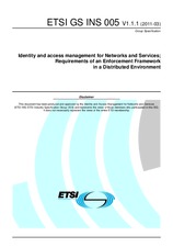 Die Norm ETSI GS INS 005-V1.1.1 3.3.2011 Ansicht
