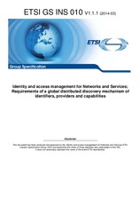 Die Norm ETSI GS INS 010-V1.1.1 3.3.2014 Ansicht