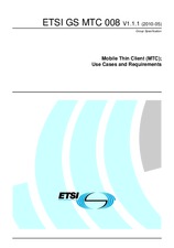 Die Norm ETSI GS MTC 008-V1.1.1 7.5.2010 Ansicht