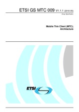 Die Norm ETSI GS MTC 009-V1.1.1 7.5.2010 Ansicht