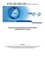 Die Norm ETSI GS OEU 001-V2.1.1 2.12.2014 Ansicht
