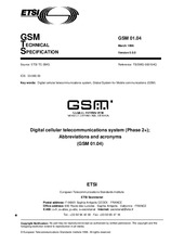 Die Norm ETSI GTS GSM 01.04-V5.0.0 30.3.1996 Ansicht
