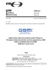 Die Norm ETSI GTS GSM 02.01-V5.3.0 15.1.1998 Ansicht