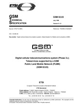 Die Norm ETSI GTS GSM 02.03-V5.1.0 31.7.1996 Ansicht