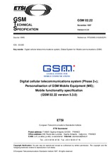 Die Norm ETSI GTS GSM 02.22-V5.3.0 30.11.1997 Ansicht