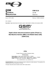 Die Norm ETSI GTS GSM 02.30-V5.3.0 31.7.1996 Ansicht