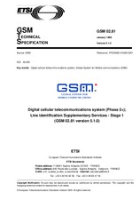 Die Norm ETSI GTS GSM 02.81-V5.1.0 30.1.1998 Ansicht