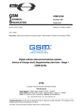 Die Norm ETSI GTS GSM 02.86-V5.0.0 30.11.1996 Ansicht