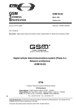 Die Norm ETSI GTS GSM 03.02-V5.0.0 30.3.1996 Ansicht