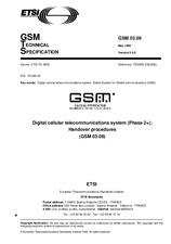 Die Norm ETSI GTS GSM 03.09-V5.0.0 30.5.1996 Ansicht