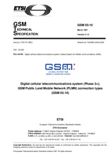 Die Norm ETSI GTS GSM 03.10-V5.1.0 31.3.1997 Ansicht