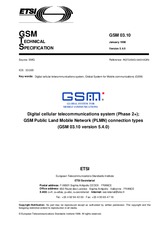 Die Norm ETSI GTS GSM 03.10-V5.4.0 30.1.1998 Ansicht