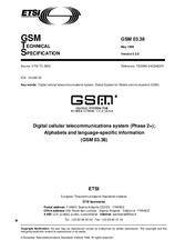 Die Norm ETSI GTS GSM 03.38-V5.2.0 30.5.1996 Ansicht