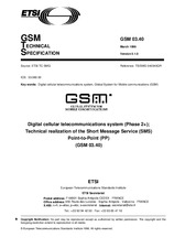 Die Norm ETSI GTS GSM 03.40-V5.1.0 30.3.1996 Ansicht