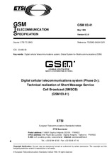 Die Norm ETSI GTS GSM 03.41-V5.2.0 30.5.1996 Ansicht