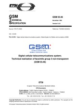 Die Norm ETSI GTS GSM 03.46-V5.0.0 30.11.1996 Ansicht