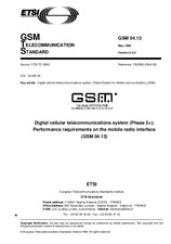 Die Norm ETSI GTS GSM 04.13-V5.0.0 30.5.1996 Ansicht