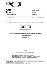 Die Norm ETSI GTS GSM 05.03-V5.1.0 30.5.1996 Ansicht