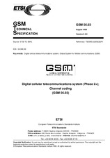 Die Norm ETSI GTS GSM 05.03-V5.2.0 30.8.1996 Ansicht