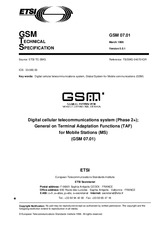 Die Norm ETSI GTS GSM 07.01-V5.0.1 15.4.1996 Ansicht