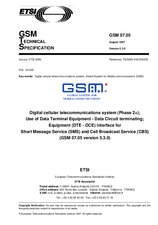 Die Norm ETSI GTS GSM 07.05-V5.3.0 30.8.1997 Ansicht