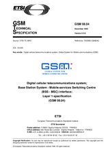 Die Norm ETSI GTS GSM 08.04-V5.0.0 15.12.1996 Ansicht