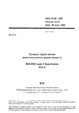 Die Norm ETSI GTS 08.08-EXT-V3.0.0 1.1.1995 Ansicht