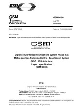 Die Norm ETSI GTS GSM 08.08-V5.3.0 31.7.1996 Ansicht