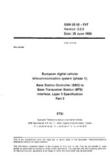 Die Norm ETSI GTS 08.58-EXT-V3.0.0 1.1.1995 Ansicht