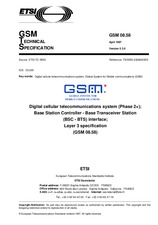 Die Norm ETSI GTS GSM 08.58-V5.3.0 30.4.1997 Ansicht