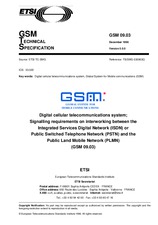 Die Norm ETSI GTS GSM 09.03-V5.0.0 15.12.1996 Ansicht