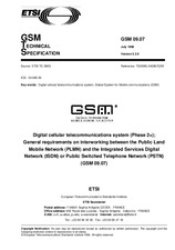 Die Norm ETSI GTS GSM 09.07-V5.2.0 31.7.1996 Ansicht