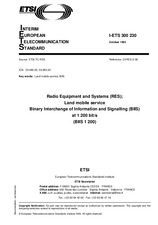 Die Norm ETSI I-ETS 300230-ed.1 12.10.1993 Ansicht