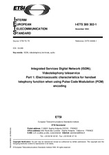 Die Norm ETSI I-ETS 300302-1-ed.1 2.12.1994 Ansicht