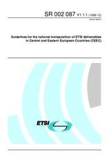 Die Norm ETSI SR 002087-V1.1.1 10.12.1998 Ansicht