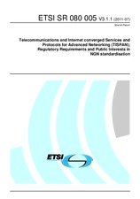 Die Norm ETSI SR 080005-V3.1.1 11.7.2011 Ansicht