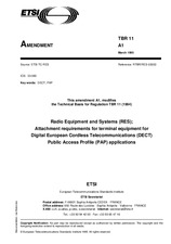 Die Norm ETSI TBR 011-ed.1/Amd.1 2.3.1995 Ansicht