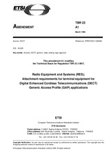 Die Norm ETSI TBR 022-ed.1/Amd.1 15.3.1998 Ansicht