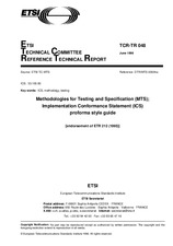 Die Norm ETSI TCRTR 048-ed.1 15.6.1996 Ansicht