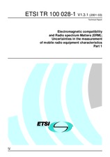 Die Norm ETSI TR 100028-1-V1.3.1 30.3.2001 Ansicht