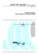 Die Norm ETSI TR 100287-V1.2.1 3.12.2002 Ansicht