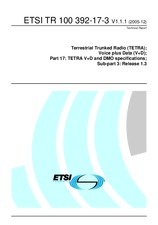 Die Norm ETSI TR 100392-17-3-V1.1.1 15.12.2005 Ansicht