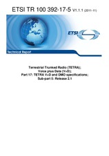 Die Norm ETSI TR 100392-17-5-V1.1.1 21.11.2011 Ansicht