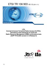Die Norm ETSI TR 136903-V9.1.0 4.11.2011 Ansicht