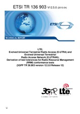Die Norm ETSI TR 136903-V12.5.0 15.4.2015 Ansicht