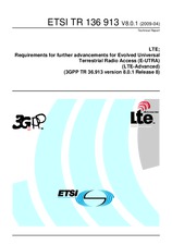 Die Norm ETSI TR 136913-V8.0.1 15.4.2009 Ansicht