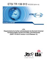 Die Norm ETSI TR 136913-V12.0.0 14.10.2014 Ansicht