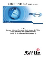 Die Norm ETSI TR 136942-V8.4.0 30.7.2012 Ansicht